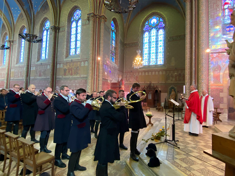 Messe de Saint Hubert à l'église Sainte Colombe