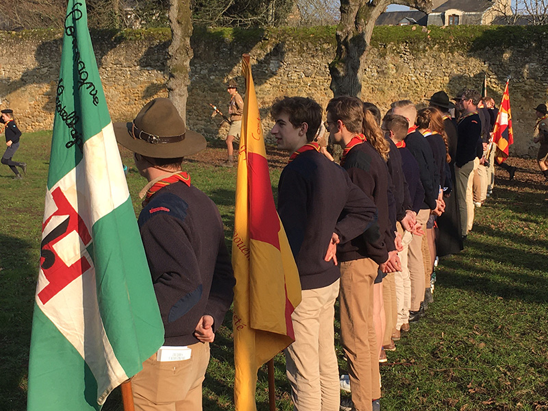 Rassemblement de toutes les unités des Scouts Unitaires de France de La Flèche en janvier 2023